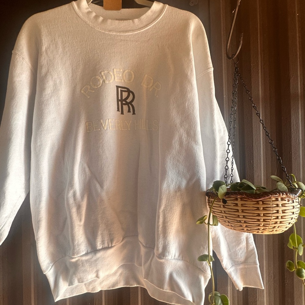80s White Rodeo Drive Beverly Hills Sweatshirt